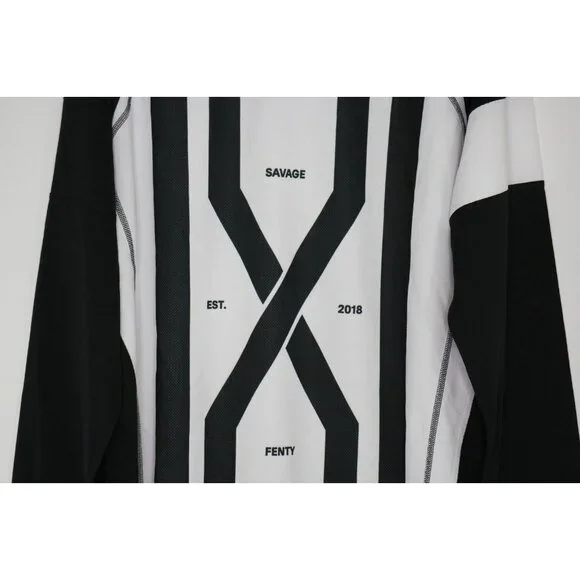 Savage x Fenty Sport Mens Large Jersey Type Spell Out Sweatshirt H924 - Picture 2 of 4